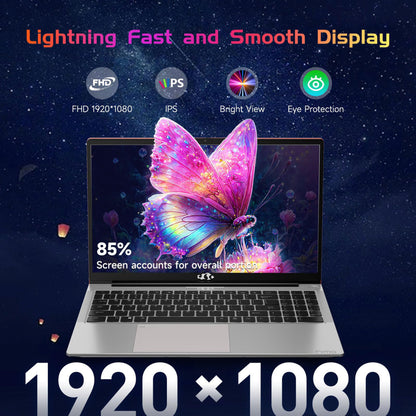 15.6 IPS FHD-Laptop, 16GB RAM 1TB SSD Intel Pentium Quad Core N100 (Beat to i3-1115G4 Up to 3.4GHz) Student-Laptop, Laptop-Computer with Backlit Keyboard Fingerprint Home-laptop, Win11, Rose Gold