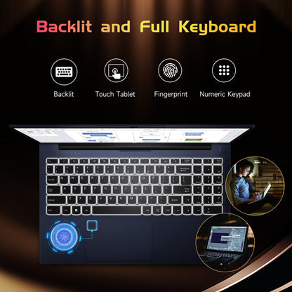 15.6 IPS FHD-Laptop, 16GB RAM 1TB SSD Intel Pentium Quad Core N100 (Beat to i3-1115G4 Up to 3.4GHz) Student-Laptop, Laptop-Computer with Backlit Keyboard Fingerprint Home-laptop, Win11, Rose Gold