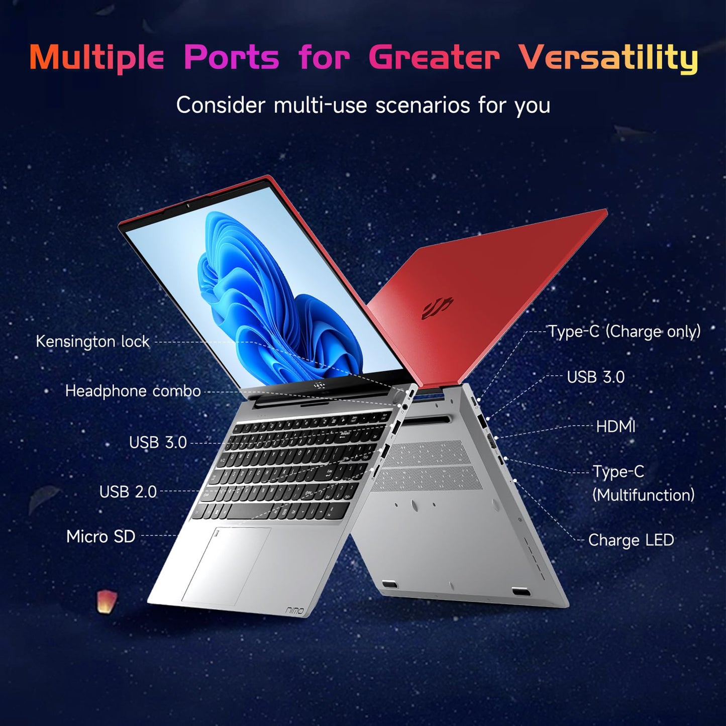 15.6 IPS FHD-Laptop, 16GB RAM 1TB SSD Intel Pentium Quad Core N100 (Beat to i3-1115G4 Up to 3.4GHz) Student-Laptop, Laptop-Computer with Backlit Keyboard Fingerprint Home-laptop, Win11, Rose Gold