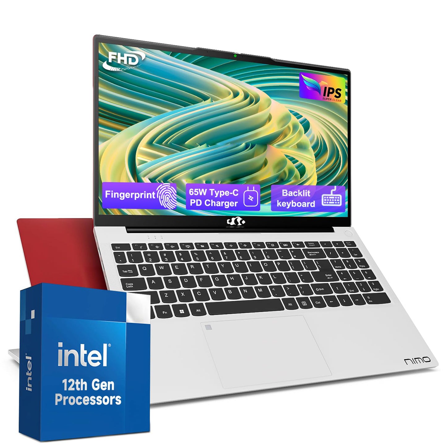 15.6 IPS FHD-Laptop, 16GB RAM 1TB SSD Intel Pentium Quad Core N100 (Beat to i3-1115G4 Up to 3.4GHz) Student-Laptop, Laptop-Computer with Backlit Keyboard Fingerprint Home-laptop, Win11, Rose Gold