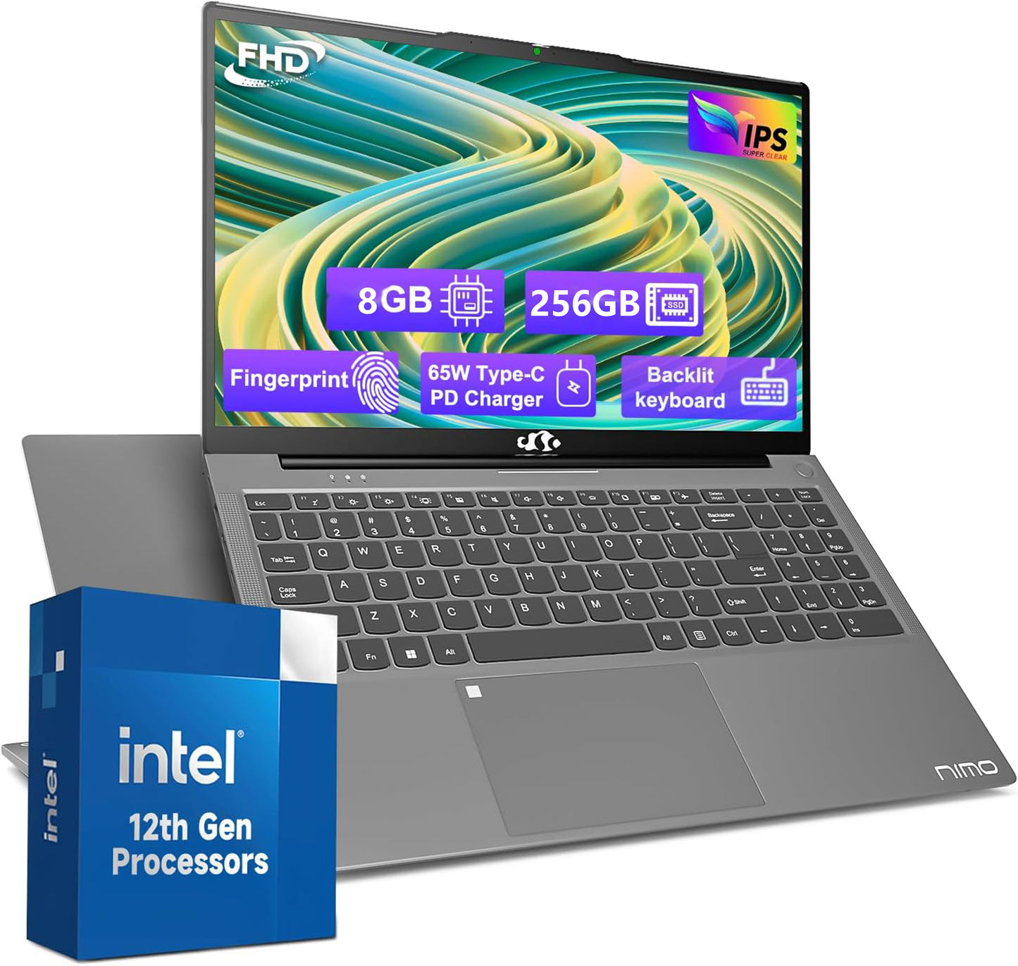 15.6 IPS FHD-Laptop, 16GB RAM 1TB SSD Intel Pentium Quad Core N100 (Beat to i3-1115G4 Up to 3.4GHz) Student-Laptop, Laptop-Computer with Backlit Keyboard Fingerprint Home-laptop, Win11, Rose Gold